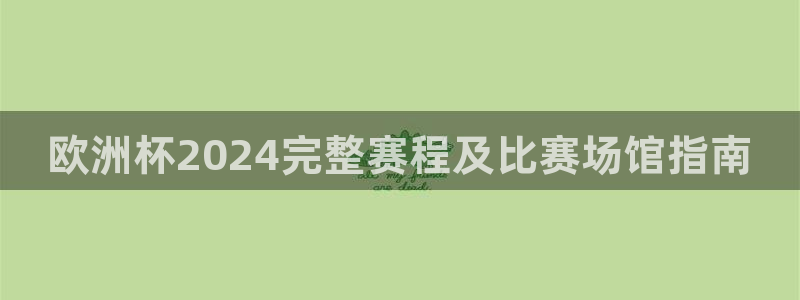 欧洲杯下单网址：欧洲杯2024完整赛程及比赛场馆指南